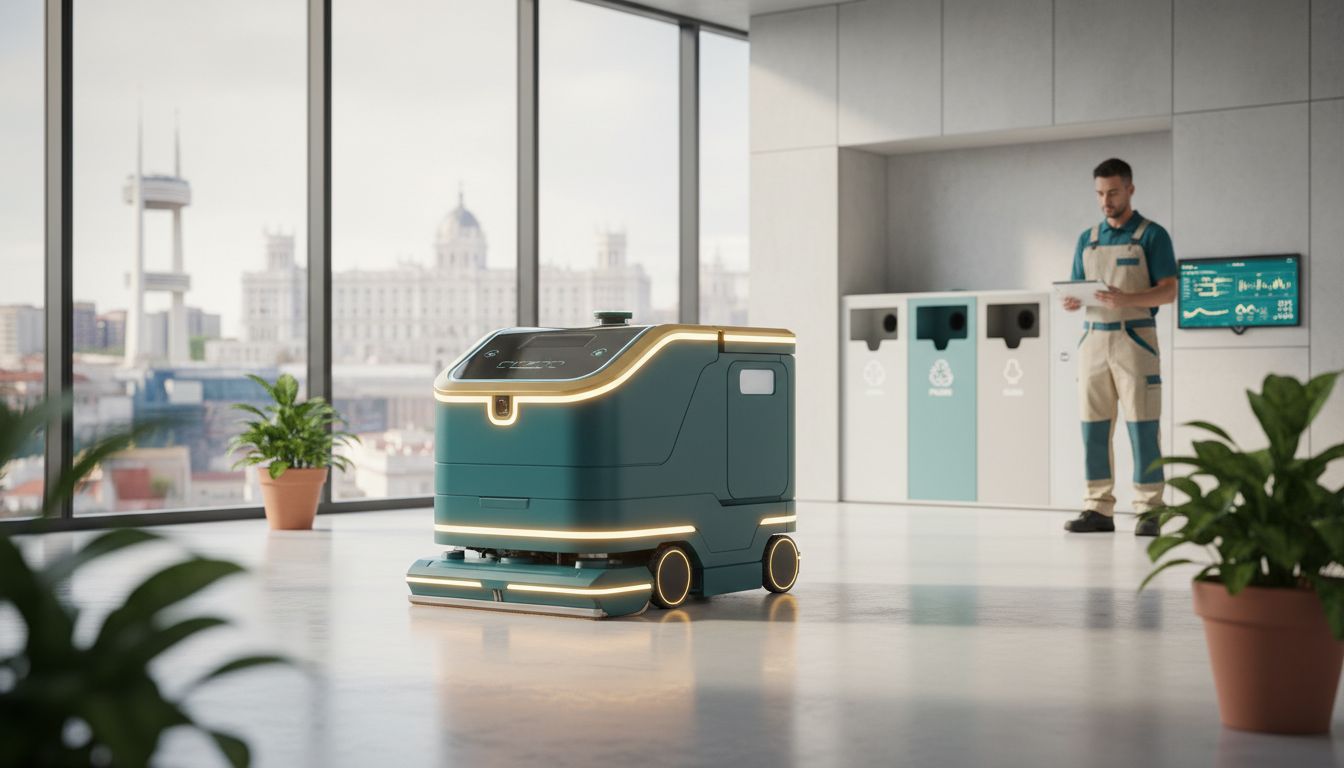 como integrar robotica y economia circular para modernizar el mantenimiento de espacios en madrid